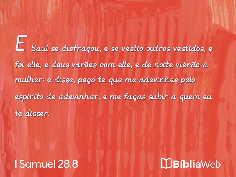 I Samuel 28:8 em imagem para compartilhar