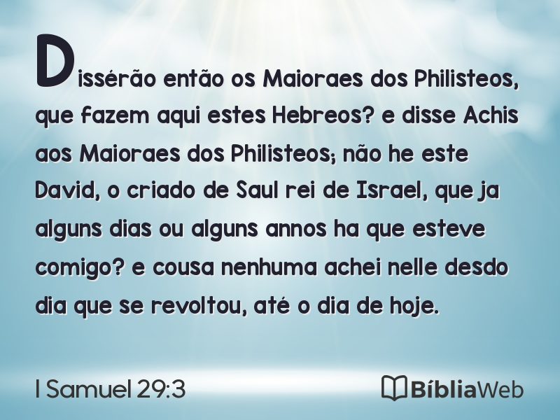 I Samuel 29:3 em imagem para compartilhar