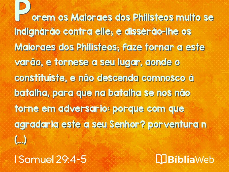I Samuel 29:4-5 em imagem para compartilhar