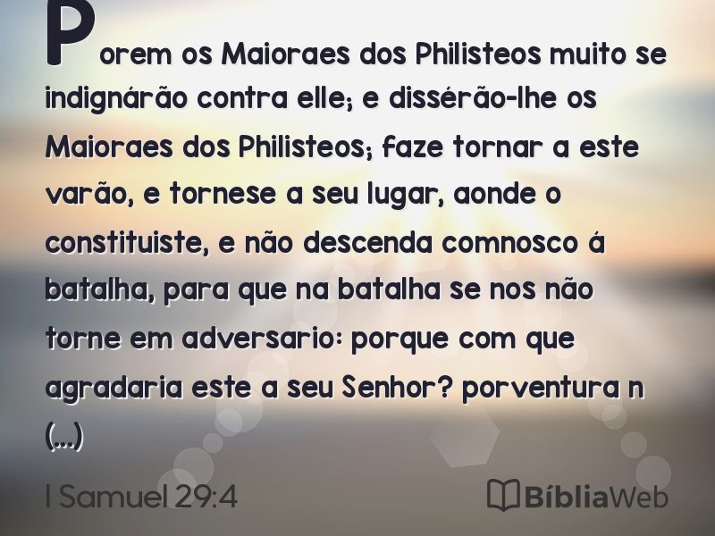 I Samuel 29:4 em imagem para compartilhar