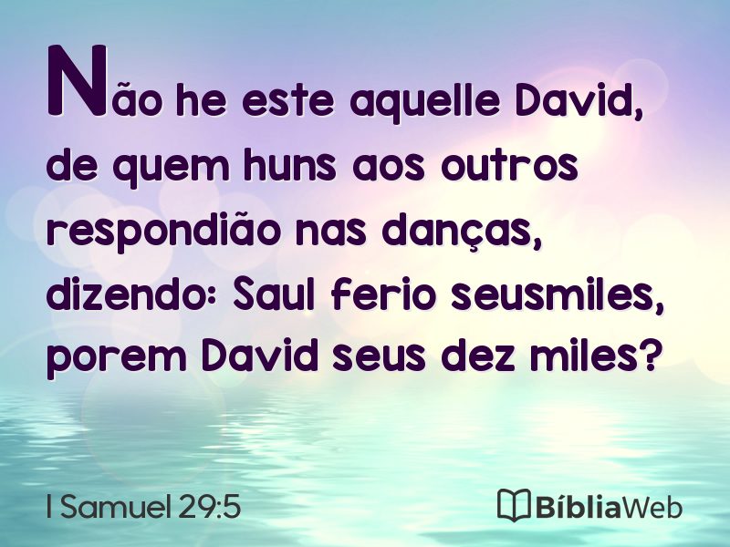 I Samuel 29:5 em imagem para compartilhar