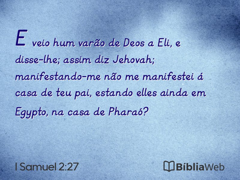 I Samuel 2:27 em imagem para compartilhar
