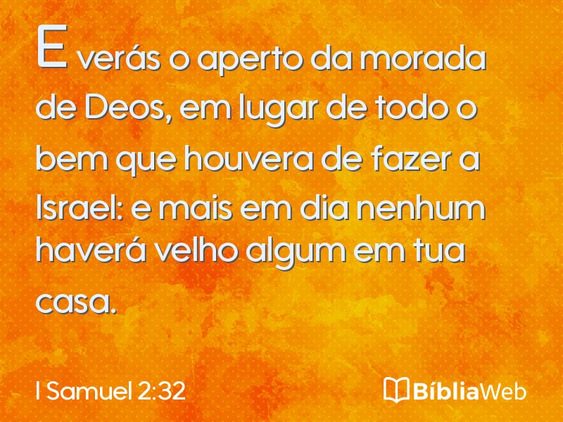 I Samuel 2:32 em imagem para compartilhar