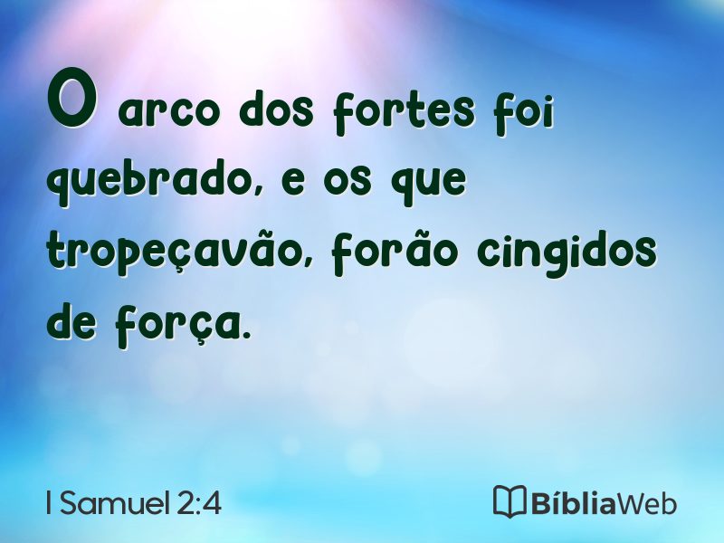I Samuel 2:4 em imagem para compartilhar
