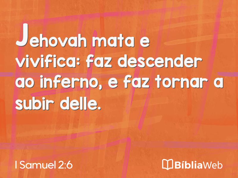 I Samuel 2:6 em imagem para compartilhar