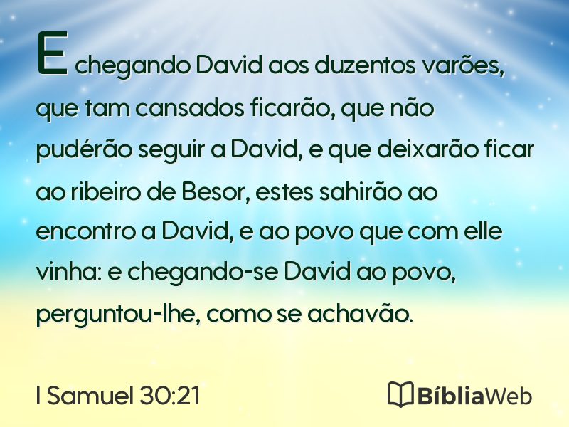 I Samuel 30:21 em imagem para compartilhar