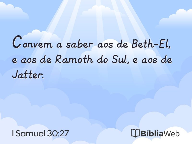 I Samuel 30:27 em imagem para compartilhar