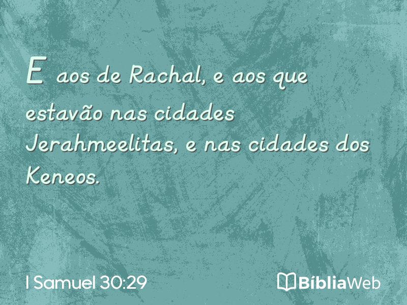 I Samuel 30:29 em imagem para compartilhar
