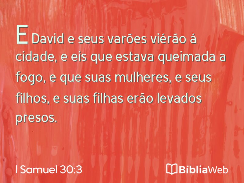 I Samuel 30:3 em imagem para compartilhar