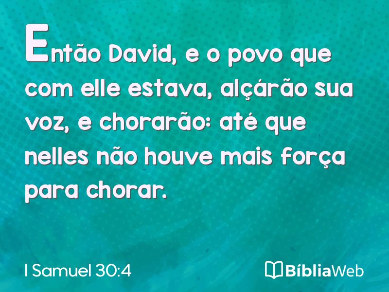 I Samuel 30:4 em imagem para compartilhar