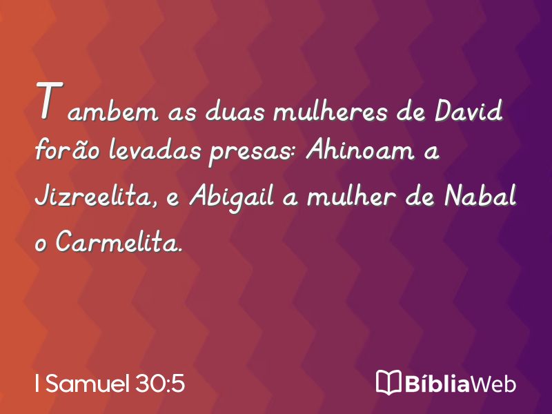 I Samuel 30:5 em imagem para compartilhar