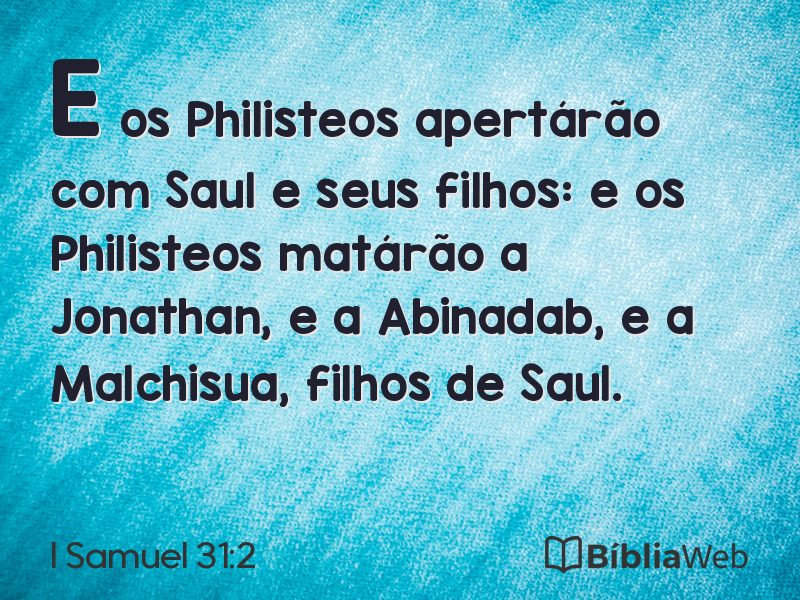 I Samuel 31:2 em imagem para compartilhar