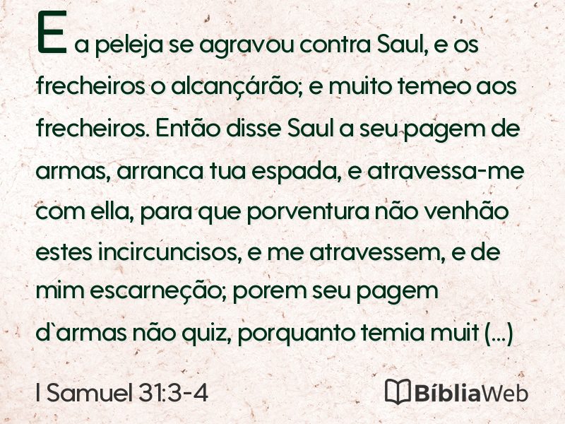 I Samuel 31:3-4 em imagem para compartilhar