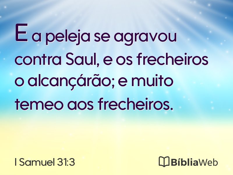I Samuel 31:3 em imagem para compartilhar