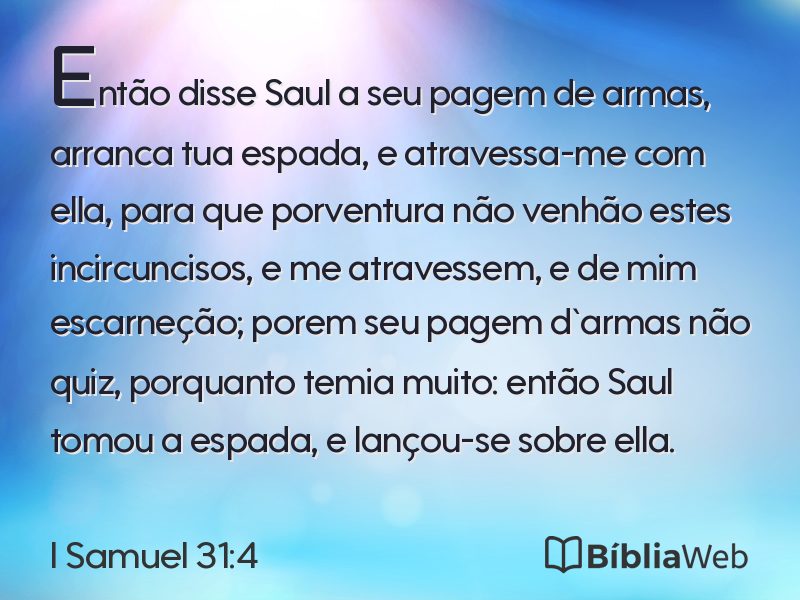 I Samuel 31:4 em imagem para compartilhar
