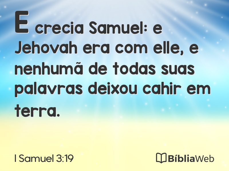 I Samuel 3:19 em imagem para compartilhar