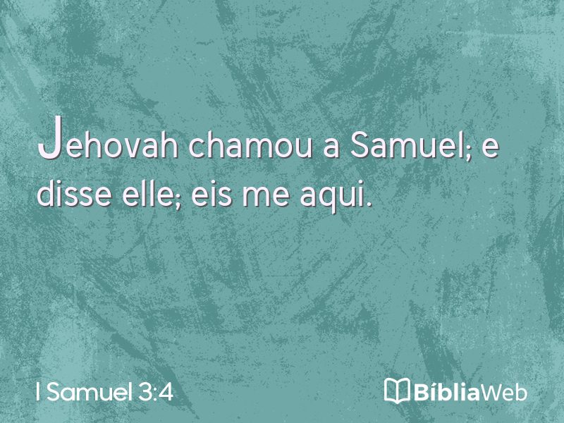I Samuel 3:4 em imagem para compartilhar