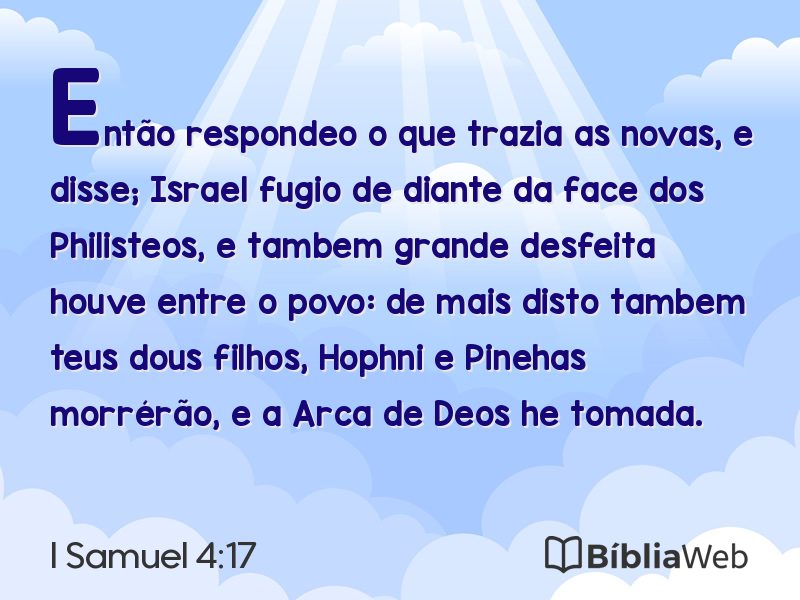 I Samuel 4:17 em imagem para compartilhar