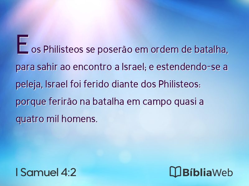 I Samuel 4:2 em imagem para compartilhar