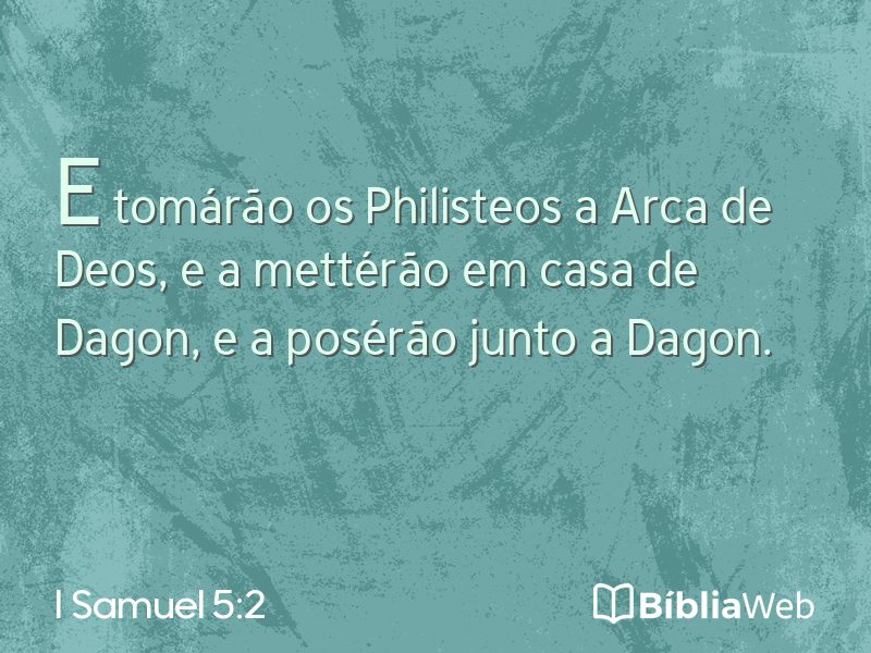 I Samuel 5:2 em imagem para compartilhar