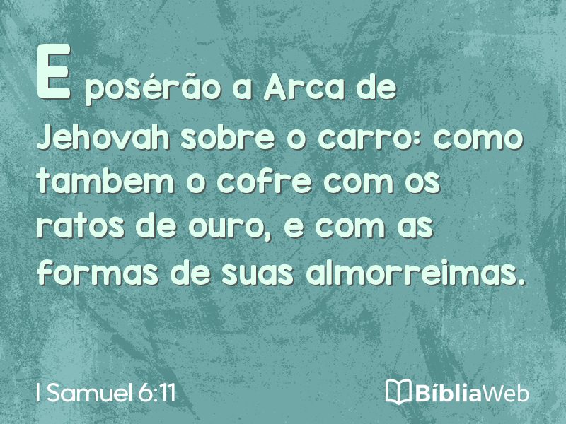 I Samuel 6:11 em imagem para compartilhar