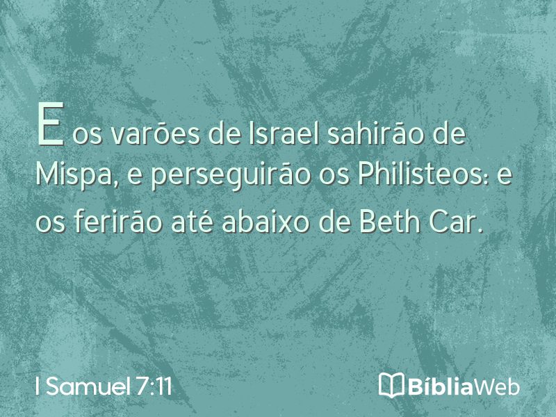 I Samuel 7:11 em imagem para compartilhar