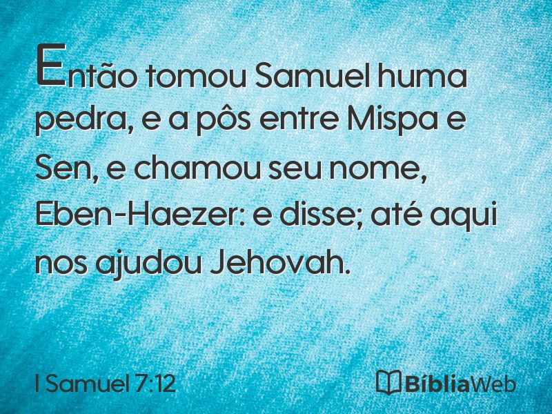 I Samuel 7:12 em imagem para compartilhar