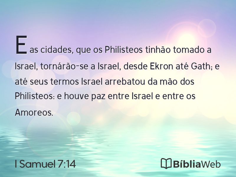 I Samuel 7:14 em imagem para compartilhar