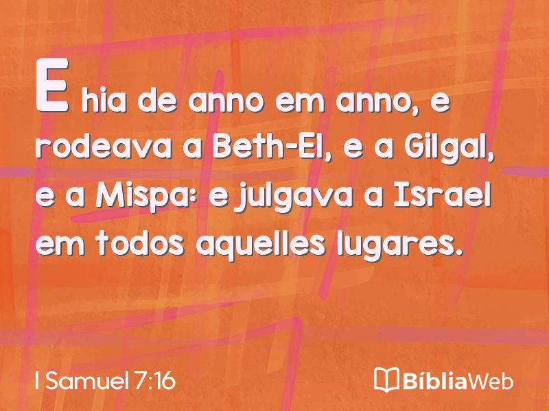 I Samuel 7:16 em imagem para compartilhar