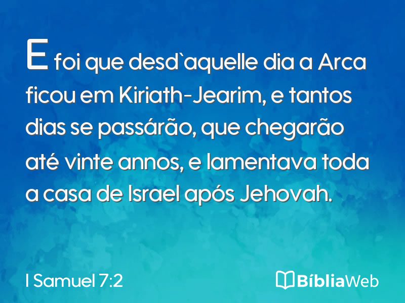 I Samuel 7:2 em imagem para compartilhar