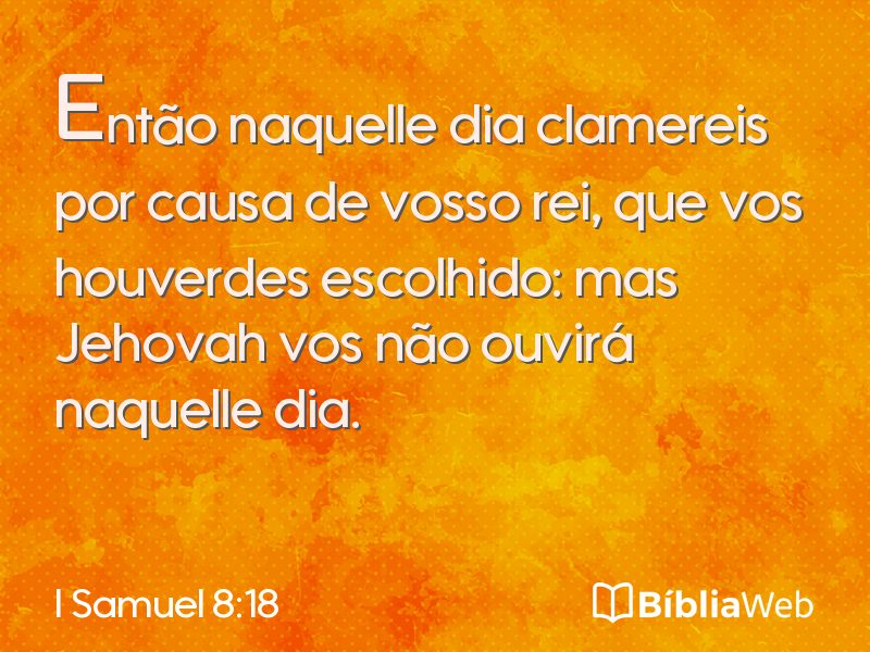 I Samuel 8:18 em imagem para compartilhar
