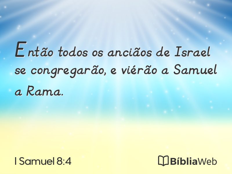 I Samuel 8:4 em imagem para compartilhar