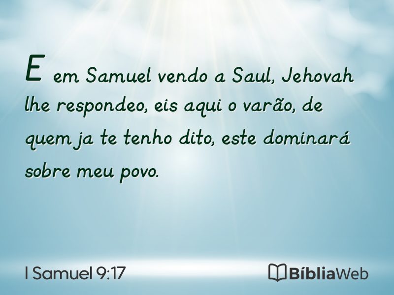 I Samuel 9:17 em imagem para compartilhar