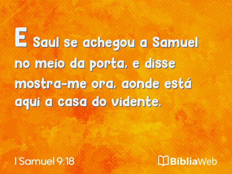 I Samuel 9:18 em imagem para compartilhar