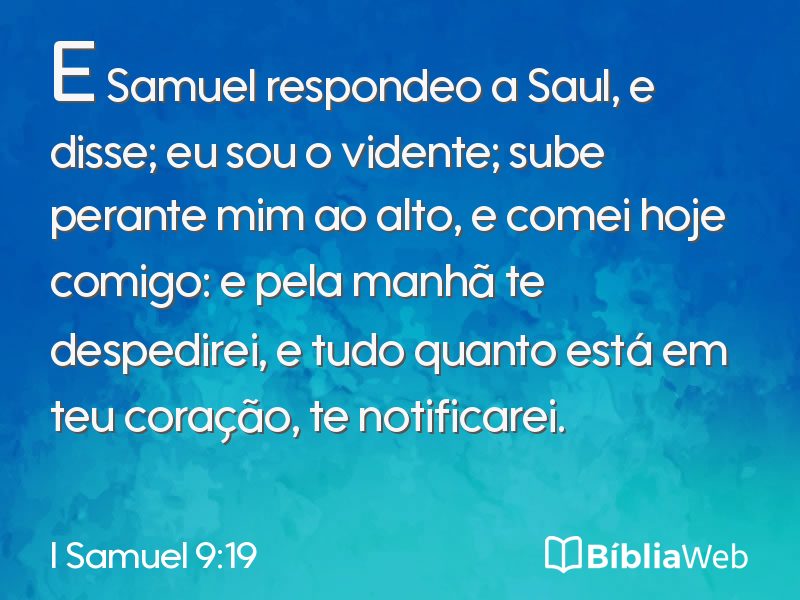 I Samuel 9:19 em imagem para compartilhar