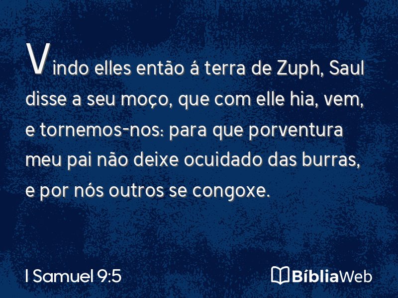 I Samuel 9:5 em imagem para compartilhar