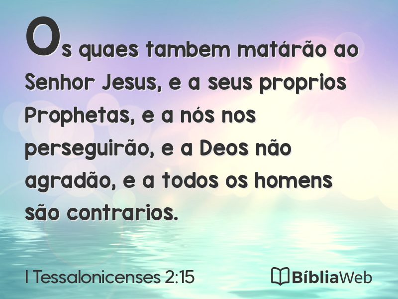 I Tessalonicenses 2:15 em imagem para compartilhar
