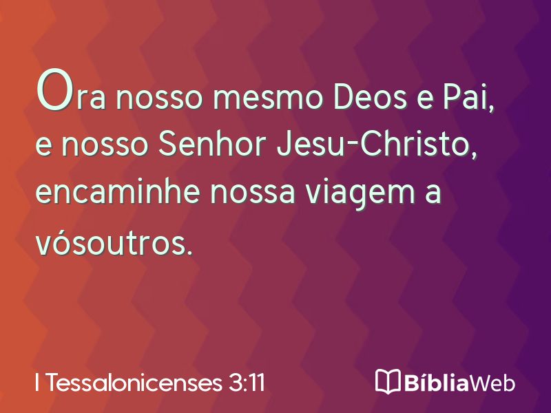 I Tessalonicenses 3:11 em imagem para compartilhar
