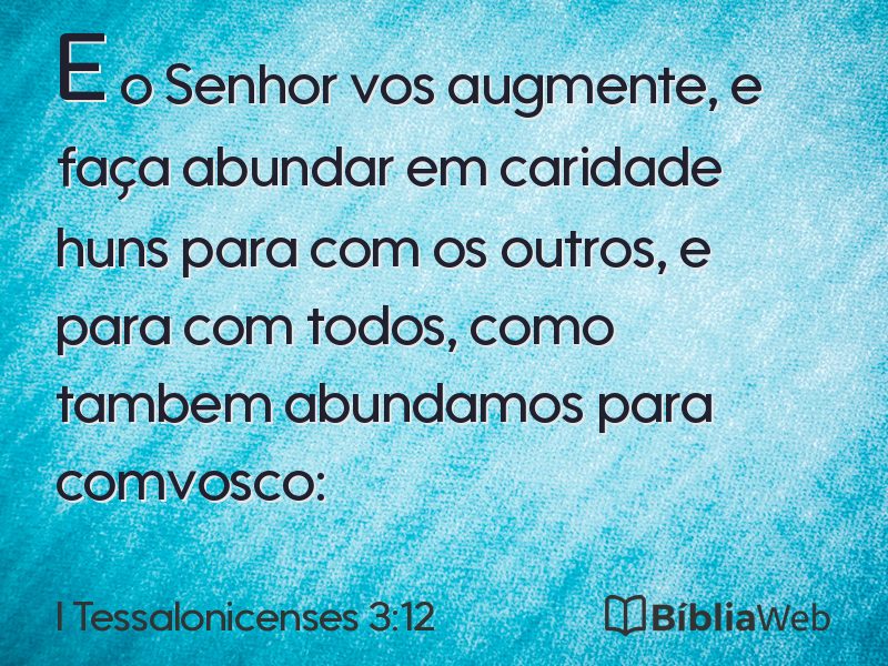 I Tessalonicenses 3:12 em imagem para compartilhar
