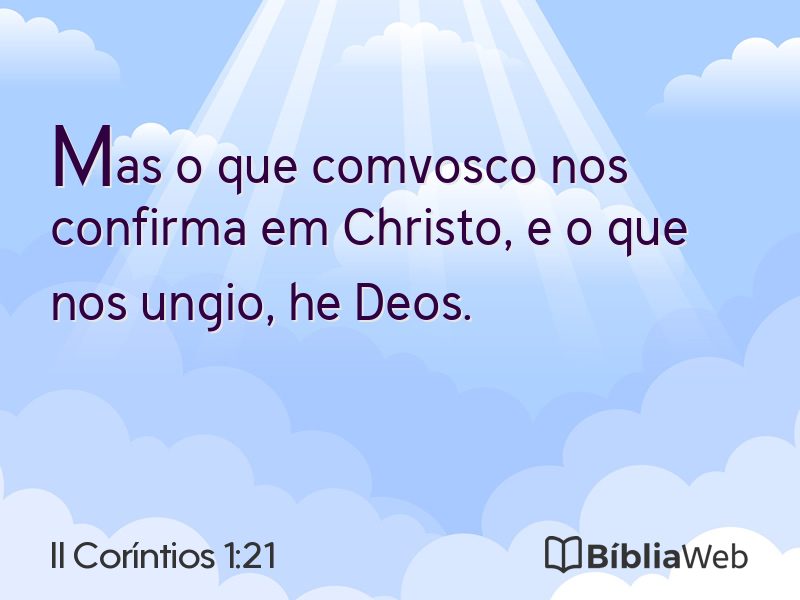 II Coríntios 1:21 em imagem para compartilhar