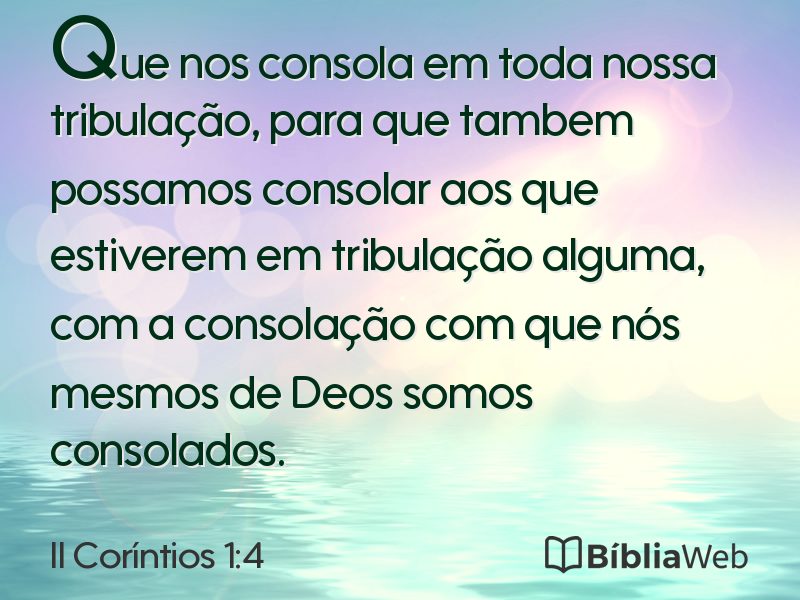 II Coríntios 1:4 em imagem para compartilhar