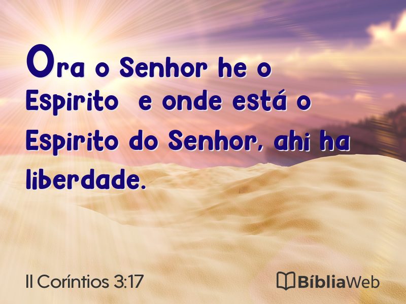 II Coríntios 3:17 em imagem para compartilhar