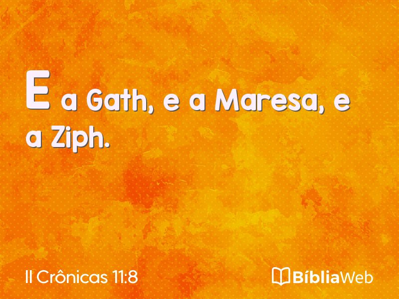 II Crônicas 11:8 em imagem para compartilhar