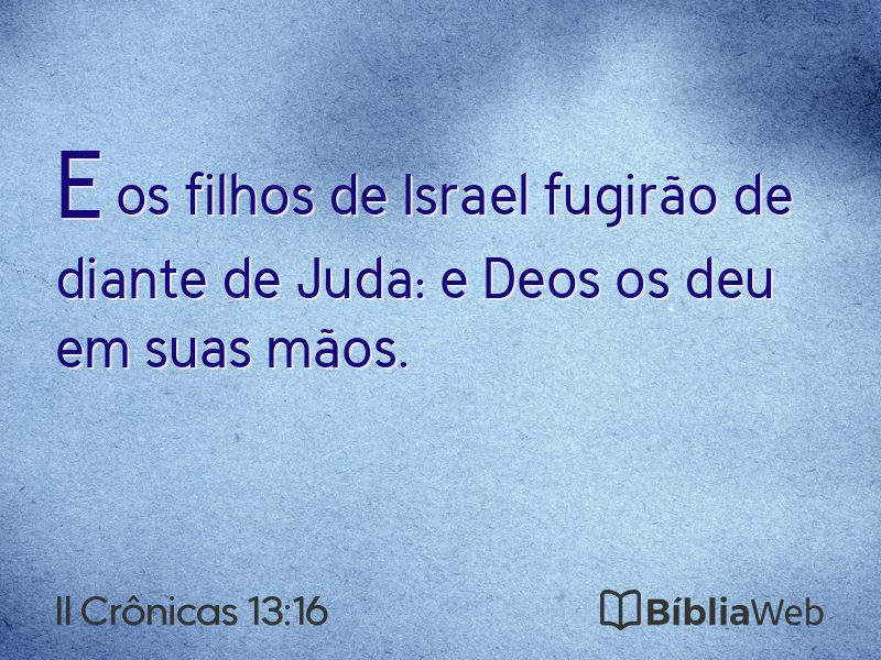 II Crônicas 13:16 em imagem para compartilhar