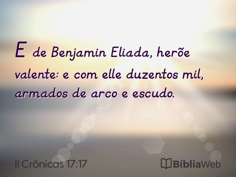 II Crônicas 17:17 em imagem para compartilhar
