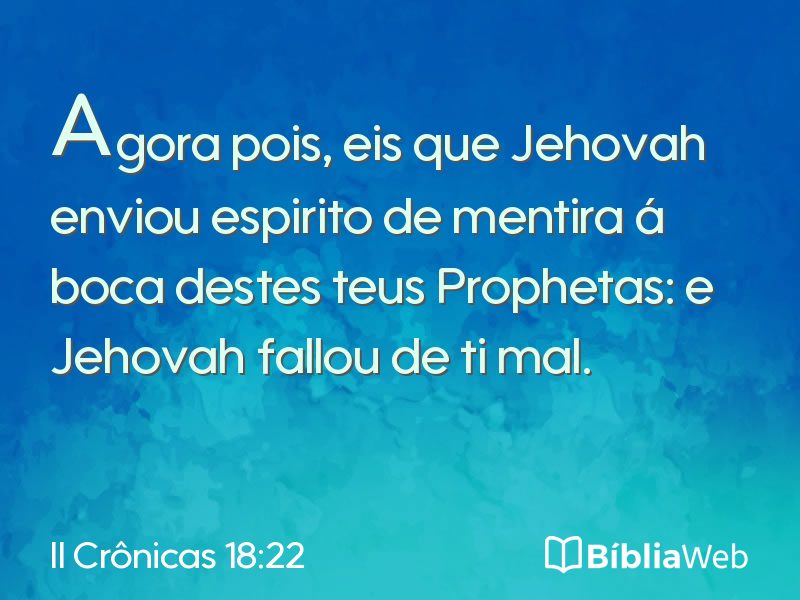 II Crônicas 18:22 em imagem para compartilhar