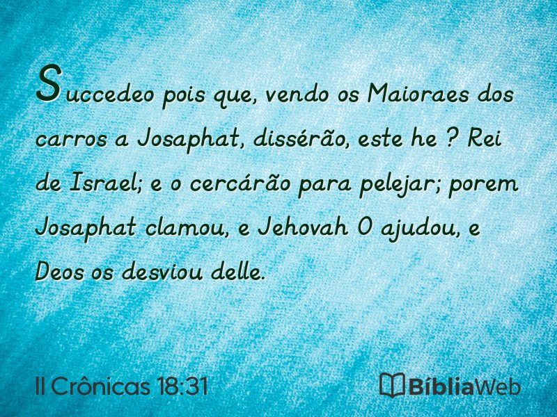 II Crônicas 18:31 em imagem para compartilhar