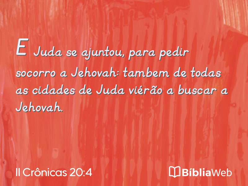 II Crônicas 20:4 em imagem para compartilhar