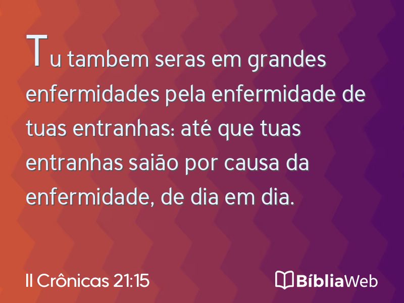 II Crônicas 21:15 em imagem para compartilhar
