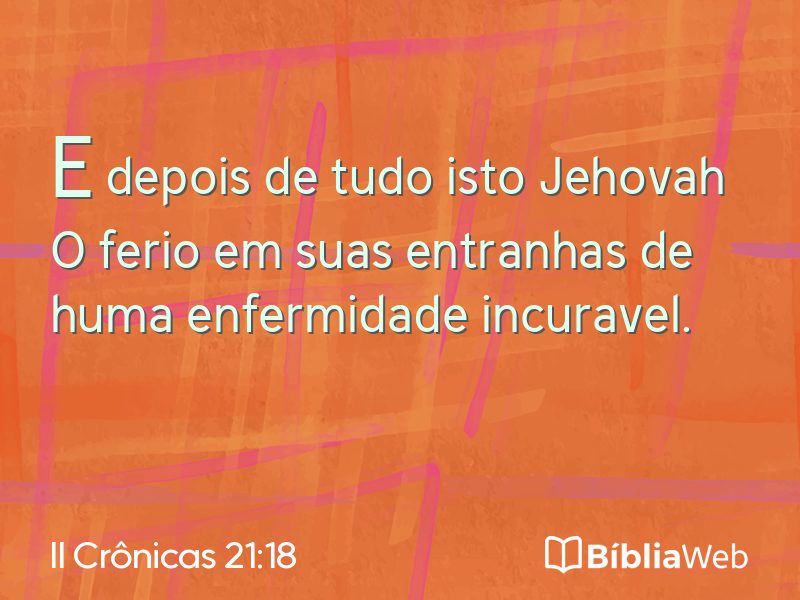 II Crônicas 21:18 em imagem para compartilhar